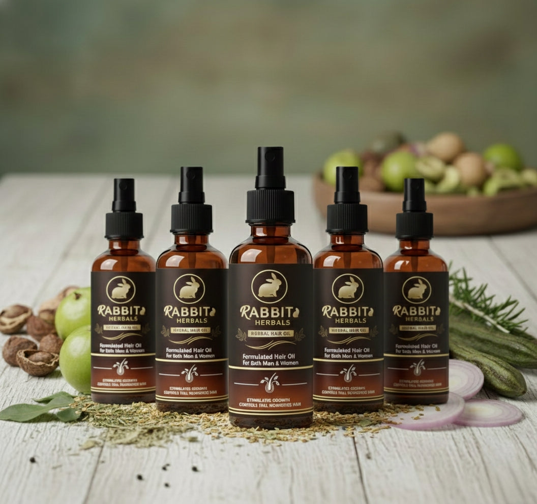 Rabbit Herbal Hair Oil – 100% Stronger, Healthier Growth