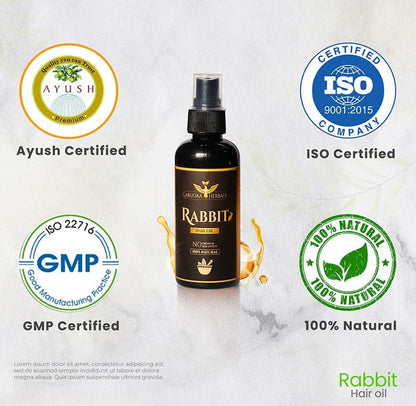 Rabbit Herbal Hair Oil – 100% Stronger, Healthier Growth