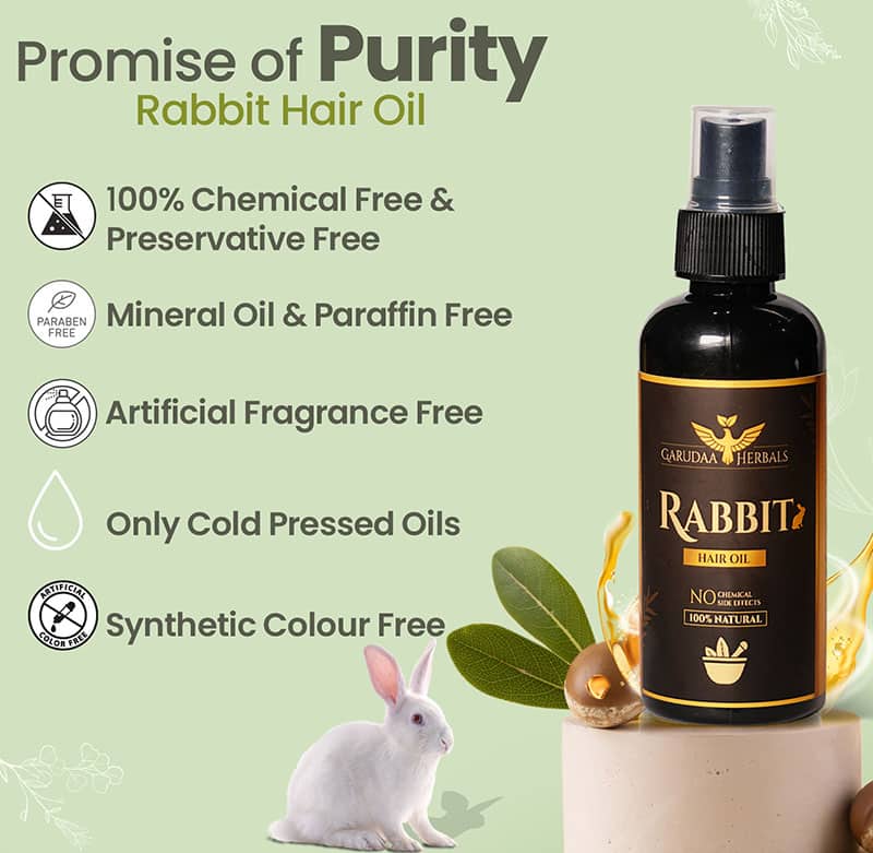 Rabbit Herbal Hair Oil – 100% Stronger, Healthier Growth